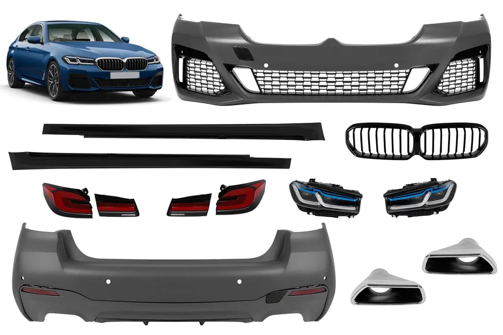 Pachet de tuning în stil M Tech, potrivit pentru BMW Seria 5 G30 sedan 2017–2020, conversie la G30 LCI după 2021 Ofertă limitată