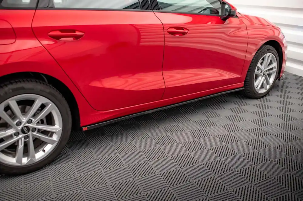 Transport gratuit Adăugiri Maxton Design potrivite pentru praguri Audi A3 8Y după 2019, lac negru