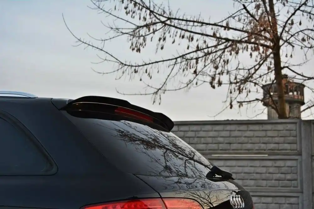 Spoiler Maxton Design potrivit pentru Audi A4 B8, B8 Avant portbagaj 2008-2015, lac negru Super ofertă