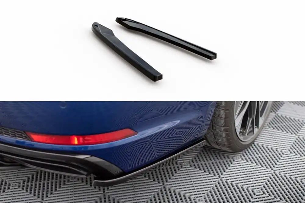 Extensii laterale Maxton Design potrivite pentru bara spate a Audi A4 B9 după 2019, lac negru Mai ieftin