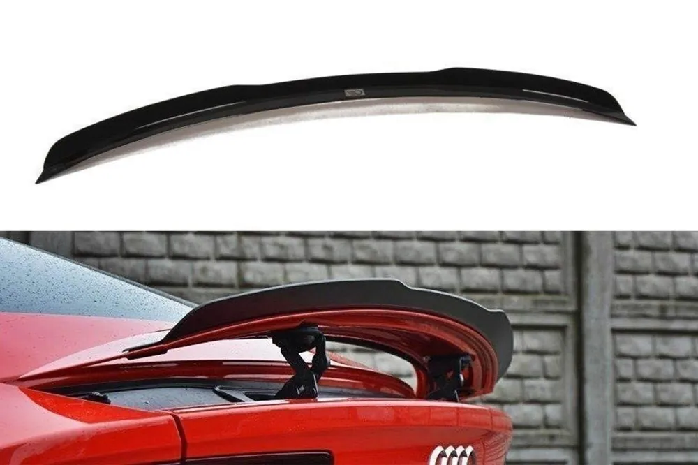 Chilipir Spoiler Maxton Design tip S7, S-Line potrivit pentru Audi A7 C7 2010-2017, lac negru