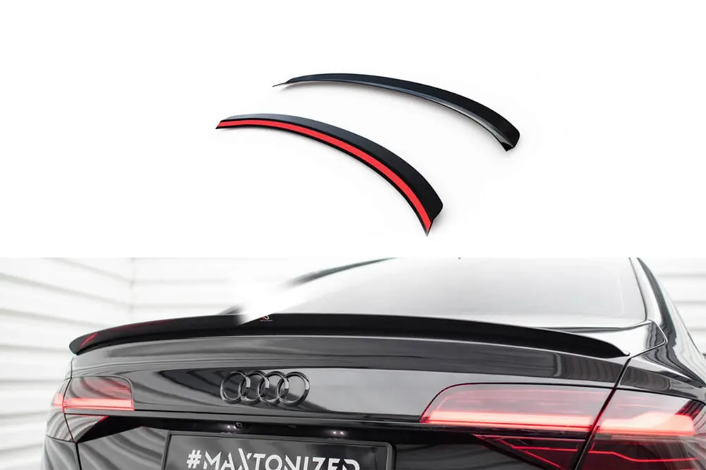 Reduceri Spoiler Maxton Design potrivit pentru Audi A8 D4 portbagaj 2009-2017, lac negru