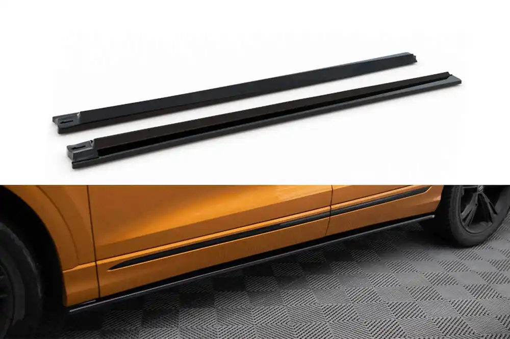 Reduceri Aditive Maxton Design pentru praguri Audi Q8 S-Line după 2018, lac negru