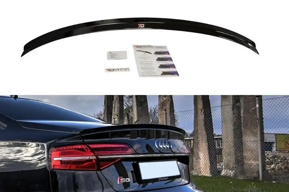 Spoiler tip S8 Maxton Design potrivit pentru Audi A8 D4 2013-2017, lac negru Preț promoțional