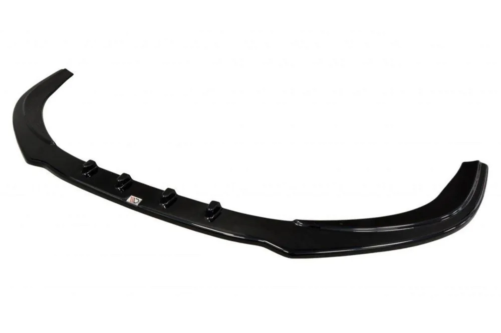 Spoiler Maxton Design versiunea 1 potrivit pentru bara frontală S8 pe Audi A8 D4 2015-2017, lac negru Reducere extra