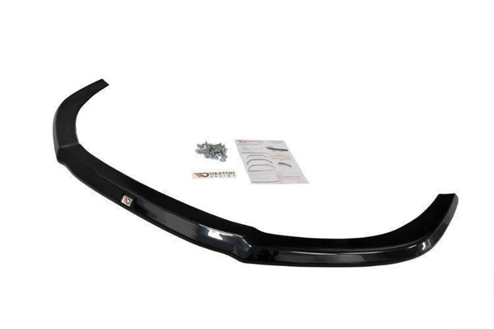 Spoiler Maxton Design versiunea 2 potrivit pentru bara frontală S8 pe Audi A8 D4 2015-2017, lac negru Reducere extra