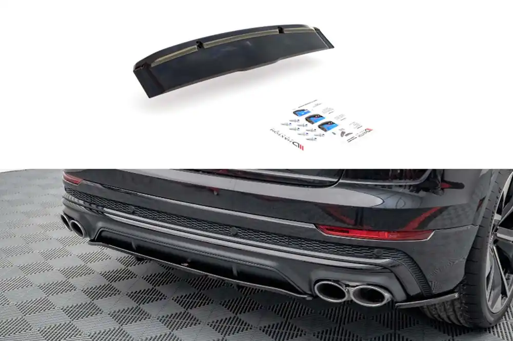 Adăugare Maxton Design pentru difuzor potrivit pentru Audi SQ8 după 2019, lac negru Lichidare de stoc