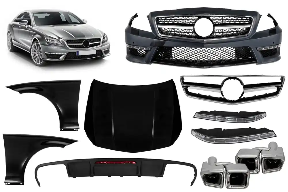 Pachet de tuning tip CLS63 potrivit pentru Mercedes CLS C218 2011-2018 Preț promoțional