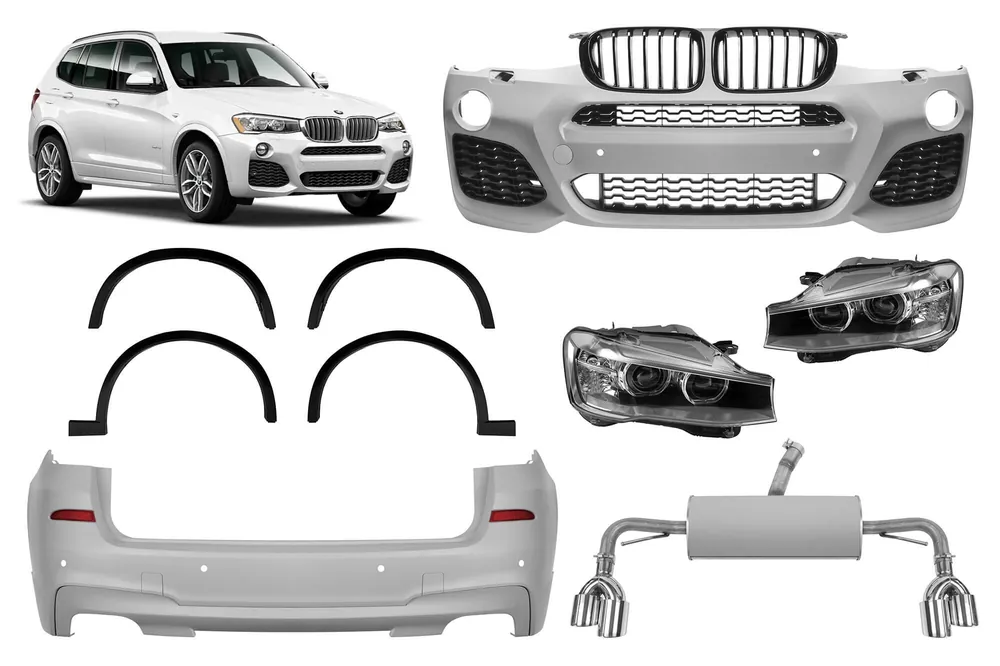 Pachet M potrivit pentru BMW X3 F25 2010-2013 conversie la F25 LCI 2014-2017 Preț promoțional