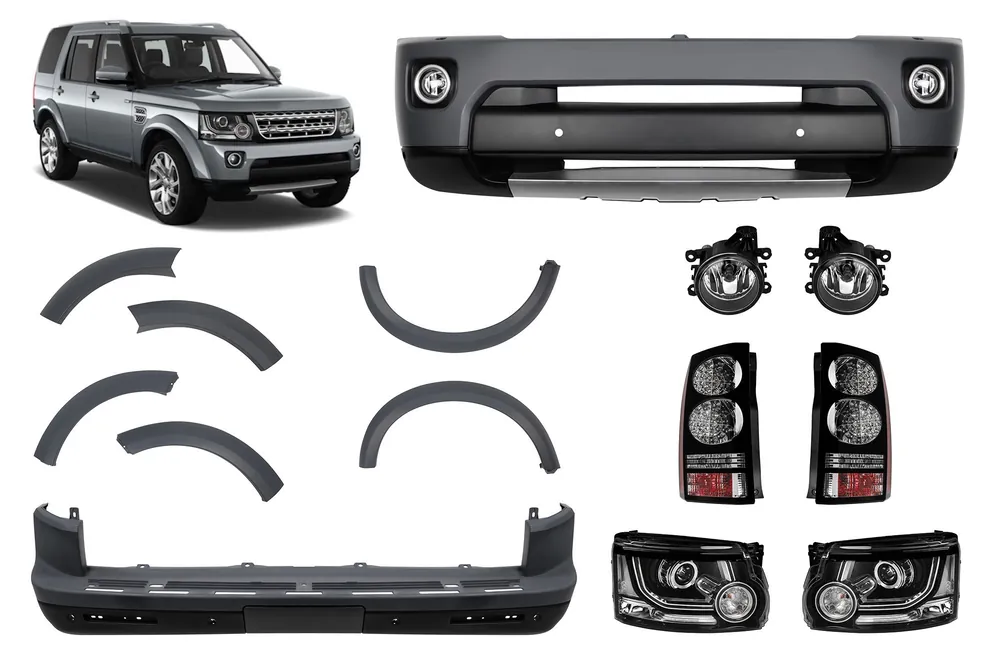 Pachet de tuning tip Discovery 4 Facelift design potrivit pentru Land Rover Discovery 3 L319 2004-2009 Reduceri