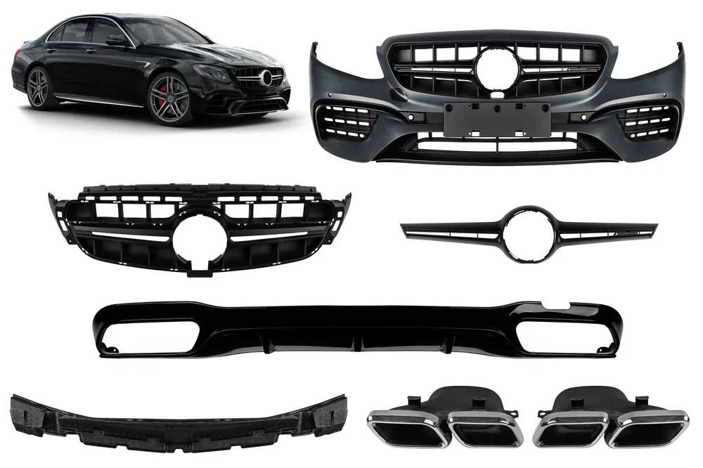 Un pachet de design tip E63 potrivit pentru Mercedes E-Class W213 2016-2019 Cel mai bun preț