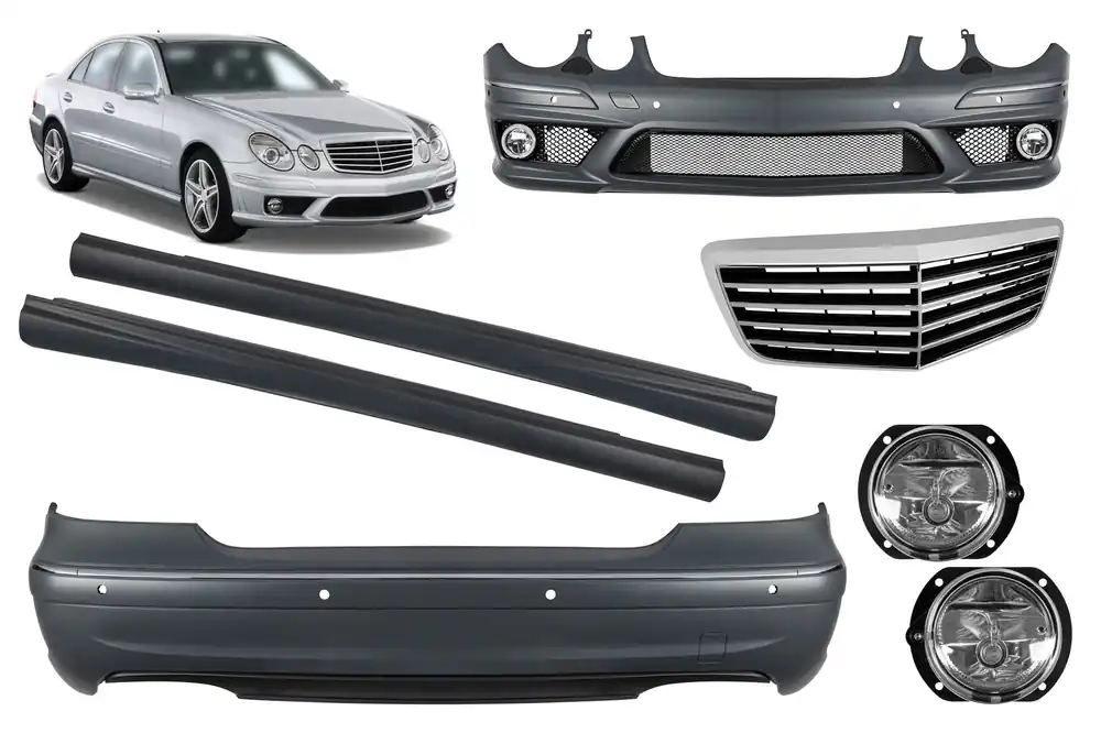 Ofertă Un pachet de design tip E63 potrivit pentru Mercedes E-Class W211 sedan 2002-2009