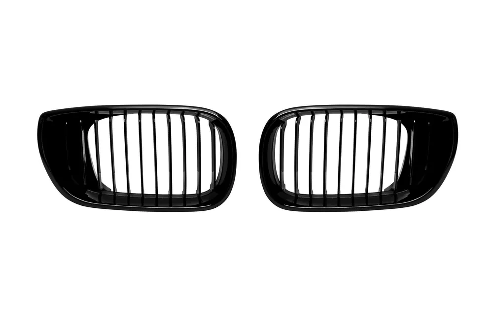 Cel mai bun preț Grile rinichi cu nervuri unice vopsite în negru, potrivite pentru BMW Seria 3 E46 sedan, E46 touring 2002-2005