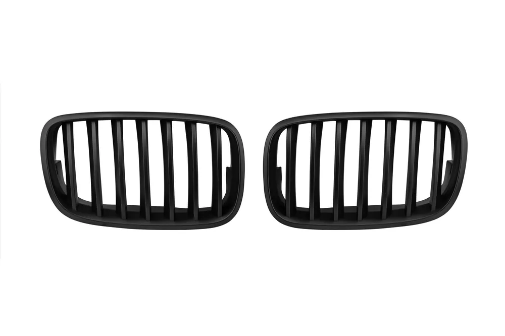 Grile rinichi negre mate potrivite pentru BMW X5 E70 2007-2013, X6 E71 2008-2011 Reducere specială
