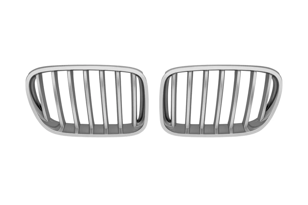 Grile rinichi cromate/gri potrivite pentru BMW X3 Seria F25 2010-2014 Doar azi