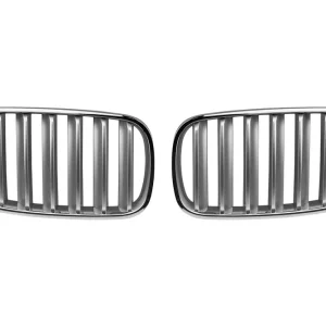 Bestseller Grile rinichi cromate/gri potrivite pentru BMW X3 E83 2007-2010