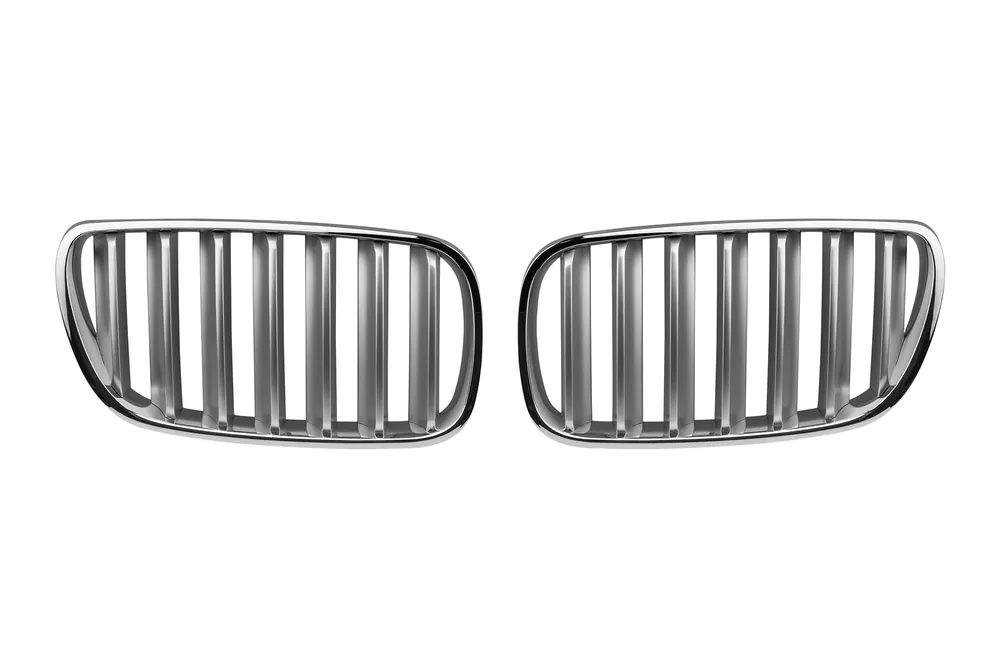 Bestseller Grile rinichi cromate/gri potrivite pentru BMW X3 E83 2007-2010