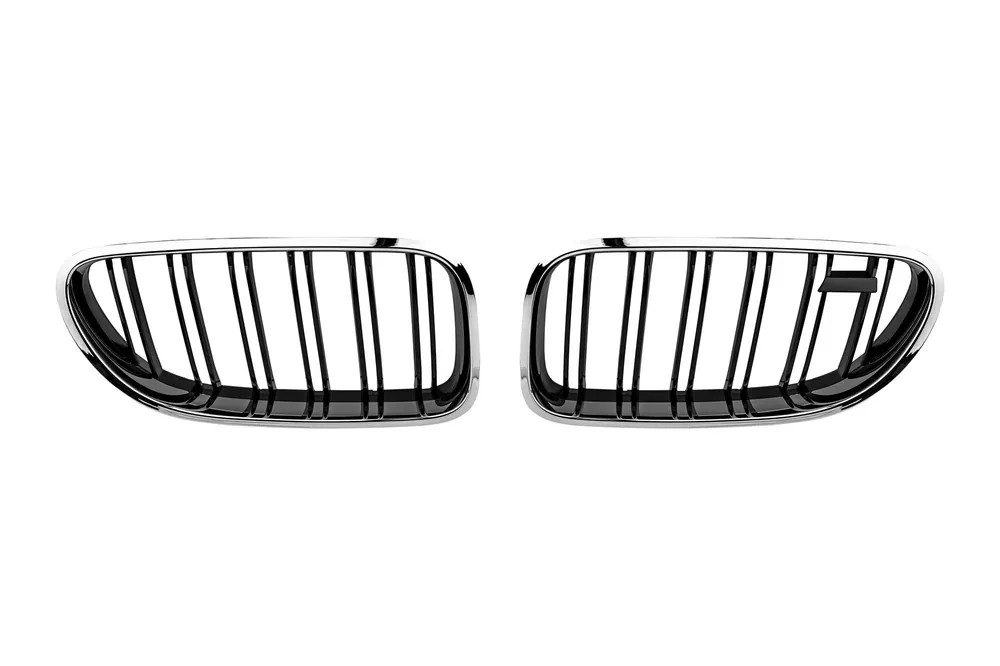 Răcitori crom/negri potriviți pentru BMW Seria 6 F06 Gran Coupe, F12 Cabriolet, F13 Coupe 2011-2018 Disponibil imediat