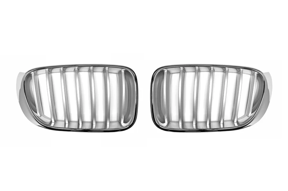 Grile rinichi cromate/gri potrivite pentru BMW X3 F25 2014-2017, X4 F26 2014-2018 Cel mai bun preț