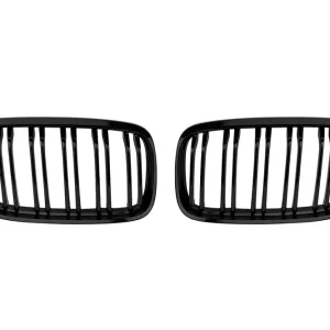 Super ofertă Grile rinichi negre tip M3 cu fante duble potrivite pentru BMW Seria 3 E90 sedan, E91 touring 2008-2012