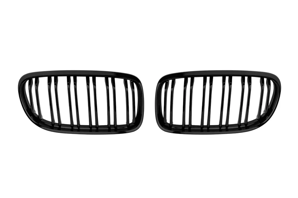 Super ofertă Grile rinichi negre tip M3 cu fante duble potrivite pentru BMW Seria 3 E90 sedan, E91 touring 2008-2012