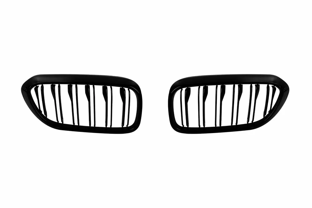 Răcitor tip M5 cu nervuri duble vopsite în negru, potrivit pentru BMW Seria 5 G30 sedan, G31 break, G38 cu ampatament lung 2017-2020 Livrare gratuită