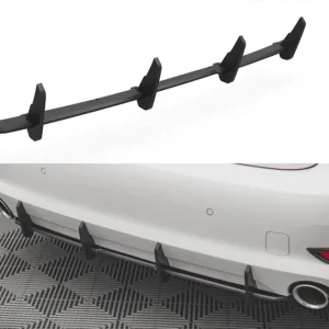 Adăugare tip Street Pro Maxton Design pentru difuzor la bara de protecție standard potrivită pentru BMW Seria 3 G20 sedan, G21 break după 2018, negru mat Mai ieftin