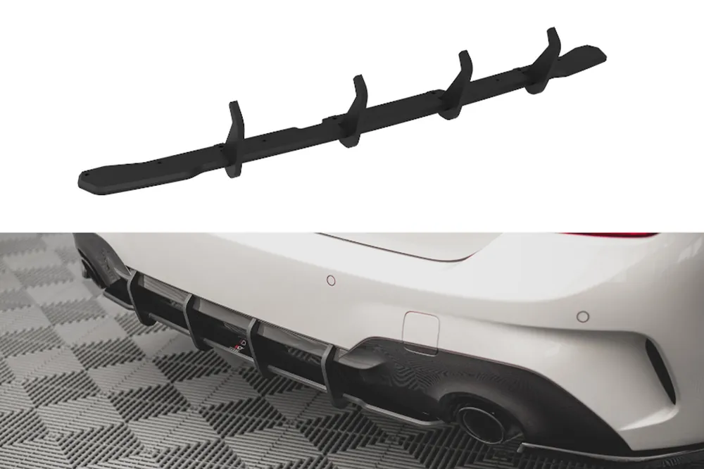 Expediere rapidă Adăugare tip Street Pro Maxton Design pentru difuzor de bara spate potrivit pentru BMW Seria 3 G20 sedan, G21 break după 2018, negru mat
