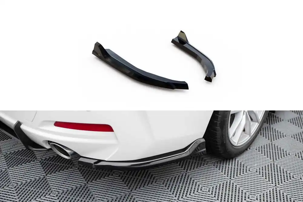Vezi acum Extensii laterale Maxton Design potrivite pentru bara spate a BMW Seria 3 G20 sedan, G21 break după 2022, lac negru