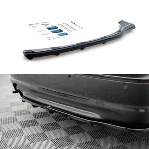 Aditiv Maxton Design pentru difuzor cu aripioare verticale, potrivit pentru bara de protecție M Technik din spate la BMW Seria 3 E46 Coupe 1999-2003, lac negru Discount