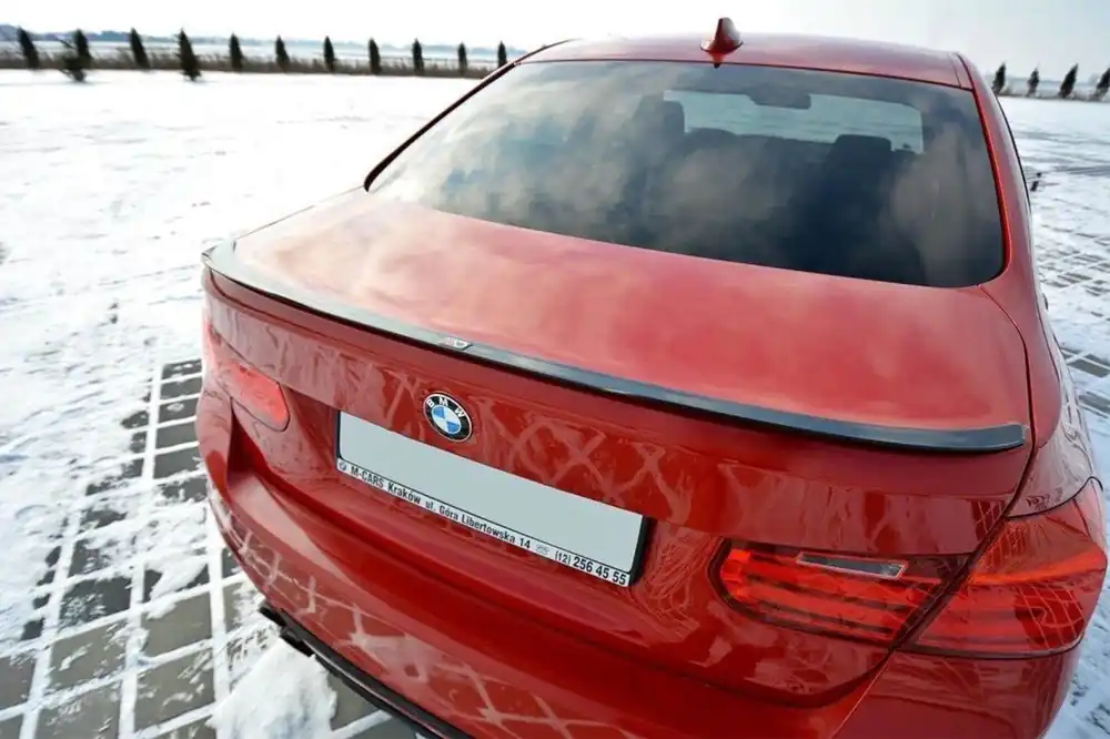 Spoiler Maxton Design potrivit pentru portbagaj pentru BMW Seria 3 F30 2011-2015, lac negru Reducere extra