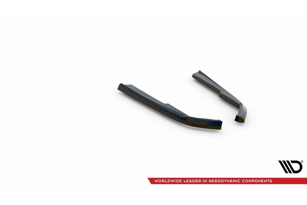 Extensii laterale Maxton Design potrivite pentru bara spate a pachetului M BMW G20, G21 după 2022, lac negru Preț mic