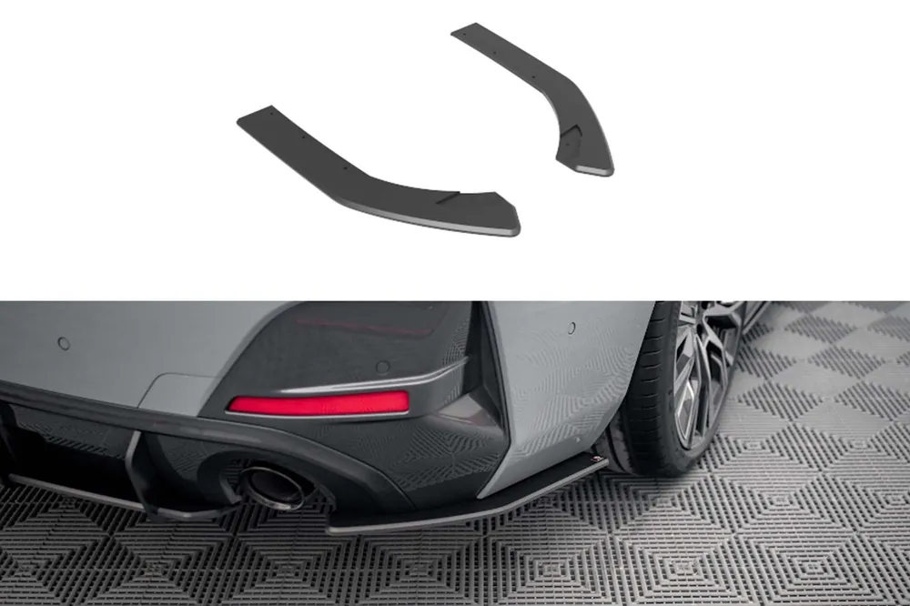 Extensii laterale Maxton Design potrivite pentru bara spate a BMW Seria 4 Gran Coupe G26 după 2021, negru mat Ofertă