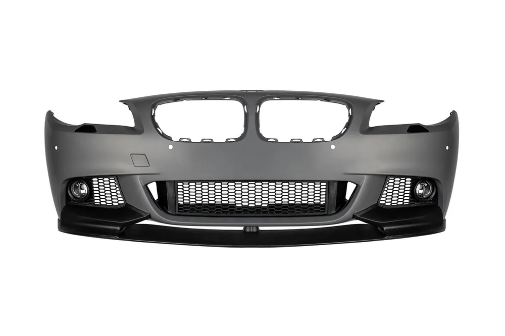 Bumper frontal M Performance Design Design potrivit pentru BMW Seria 5 F10 sedan, F11 break 2010-2013 cu PDC, cu duze de spălare, cu faruri de ceață Premium