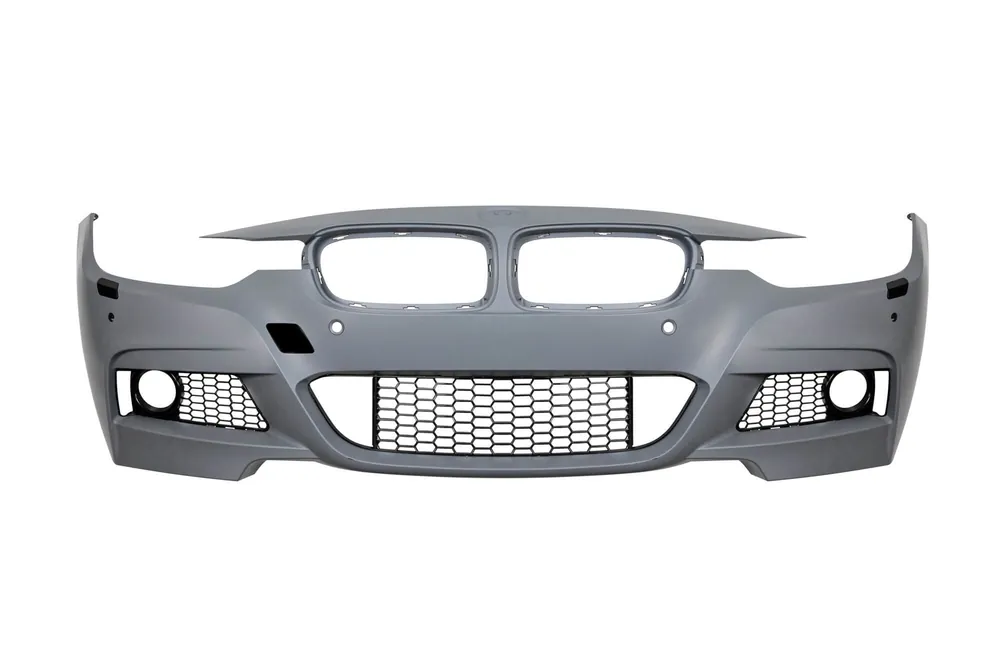 Vezi acum Bara frontală M Technik potrivită pentru BMW Seria 3 F30 sedan, F31 touring 2011-2019 cu PDC, cu duze de spălare, fără lumini de ceață