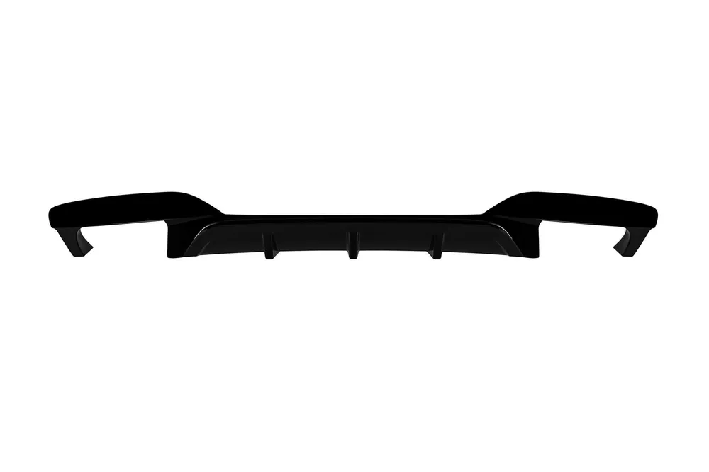 Difuzor tip M6 potrivit pentru bara de protecție M technik din spate pe BMW Seria 6 F06 Gran Coupe, F12 Cabriolet, F13 Coupe 2012-2017 -oo–оо-, lac negru Calitate înaltă