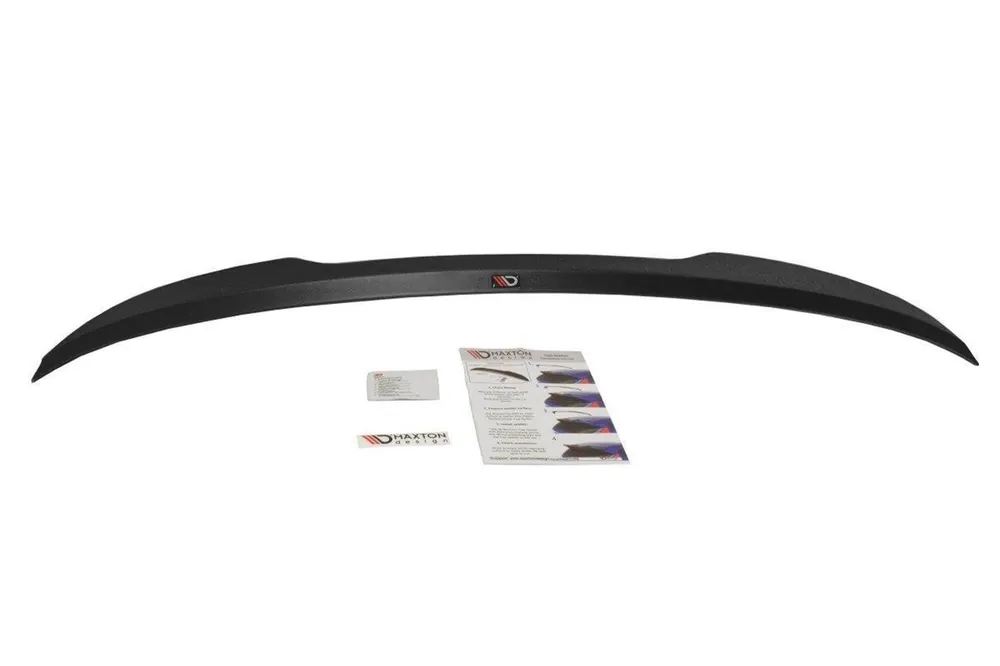 Plată securizată Spoiler Maxton Design potrivit pentru portbagaj pentru BMW Seria 5 G30 după 2017, lac negru