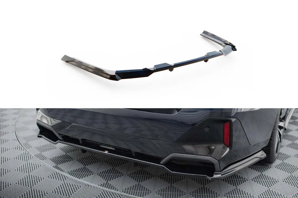 Doar azi Spoiler Maxton Design versiunea 2 potrivit pentru bara de protecție M spate la BMW Seria 5 G60 după 2023, lac negru