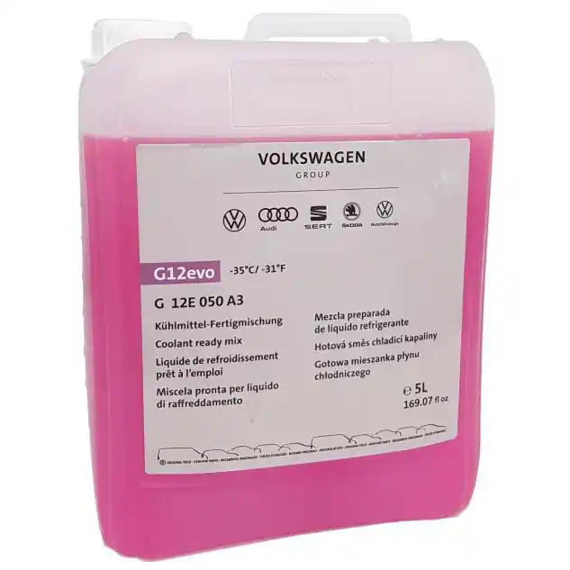 Retur gratuit Antigel G12 EVO original Volkswagen Group, 5L, readymix -35 C, nediluabil Volkswagen