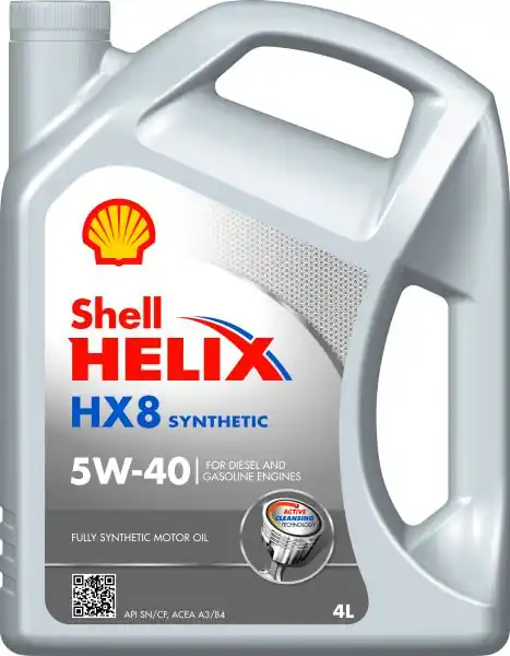Ulei motor SHELL Helix HX8 Synthetic 5W40 4 L 4L Shell Livrare gratuită
