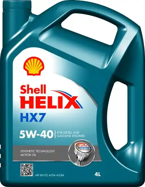 Retur ușor Ulei motor SHELL Helix HX7 5W40 4 L 4L Shell