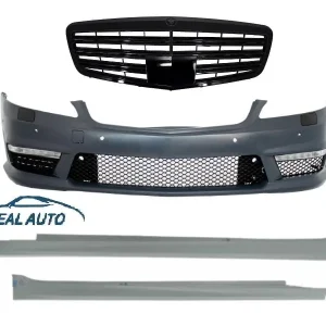 Bara Fata compatibil cu Mercedes W221 S-Class S63 S65 AMG-Look 2005-2010 cu Grila Centrala Piano Black Design si Praguri Laterale Versiune Scurta Ultima șansă