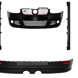 Body Kit- Bara Fata compatibil cu VW Golf V Golf 5 (2003-2007) GTI Look+Praguri Laterale GTI Design+Prelungire Bara Spate R32 Ofertă de sezon
