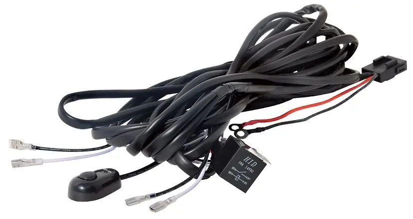 Ofertă exclusivă Cablaj cu buton si releu pentru 2 proiectoare led/led bar pana la 300w