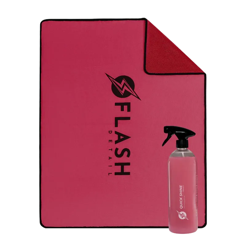 Ofertă limitată Flash Detail QUICK SHINE COMBO – LIMITED EDITION Prosop rosu