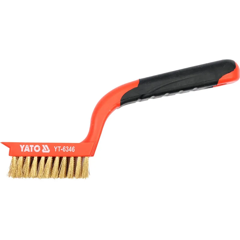 Plată securizată Yt-6346 Perie de sarma cu maner de plastic YATO