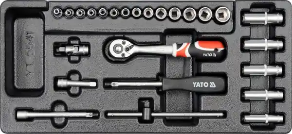 Disponibil imediat Set Tubulare+Clichet 25 Buc, 3.5-14Mm, Pentru Yt-5530 YATO