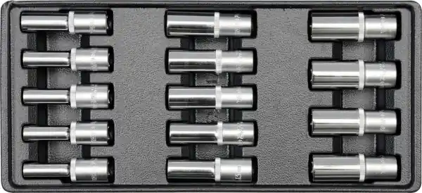 Ofertă specială Set Tubulare Adanci 14 Buc, 8-21Mm, Pentru Yt-5530 YATO