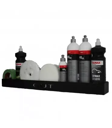 SUPORT PENTRU PRODUSE DETAILING 80CM – inscriptie CUT Cumpărături sigure