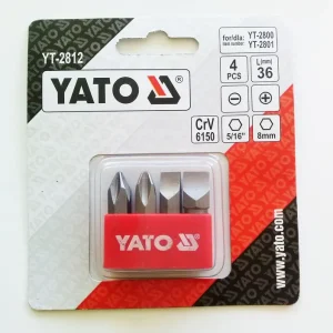 Yt-2812 Set 4 Biti, 36mm, Ph2-Ph3, 8-10mm YATO Lichidare de stoc